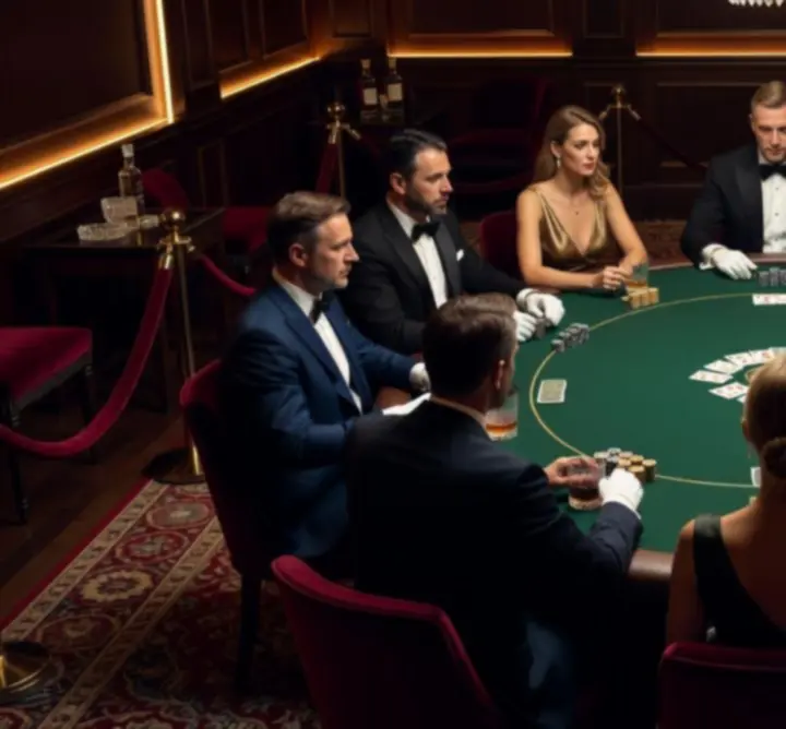 Ekskluzywna strefa VIP z profesjonalnymi stołami pokerowymi